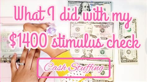 Stimulus Check 3 Cash Envelope Stuffing 1400 Stuffing Sinking