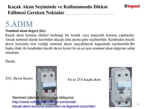 Kaçak Akım Koruma Sistemleri ve Legrand Çözümleri semineri PPT