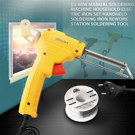 Kkmoon Eu 60w Manual Soldering Machine Household Electric Iron Set