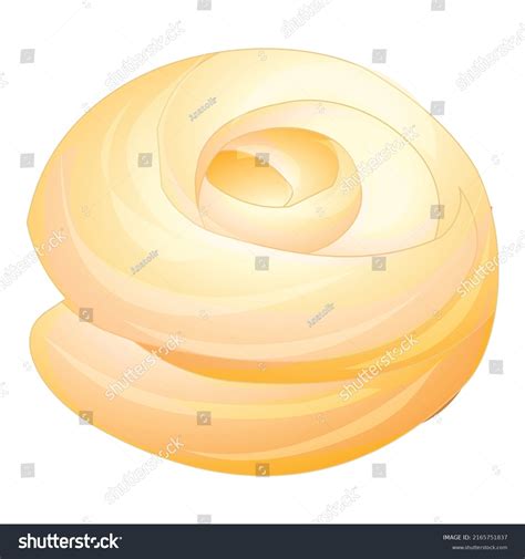 Vanilla Meringue Icon Cartoon Vector Cream Stock Vector Royalty Free