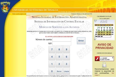 Calificaciones Uas Acceder Al Portal De Consulta En L Nea