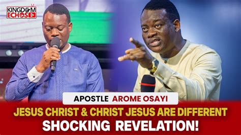 APOSTLE AROME OSAYI MAKES A SHOCKING REVELATION ABOUT THE DIFFERENCE