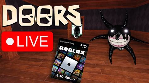 Speedrunning Roblox Doors Live Giveaway Youtube