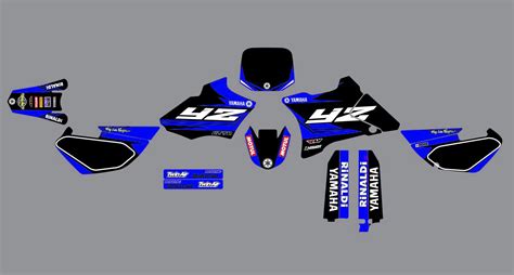 Kit déco Yamaha 85 YZ Factory Bleu Boutique Kit Déco Moto