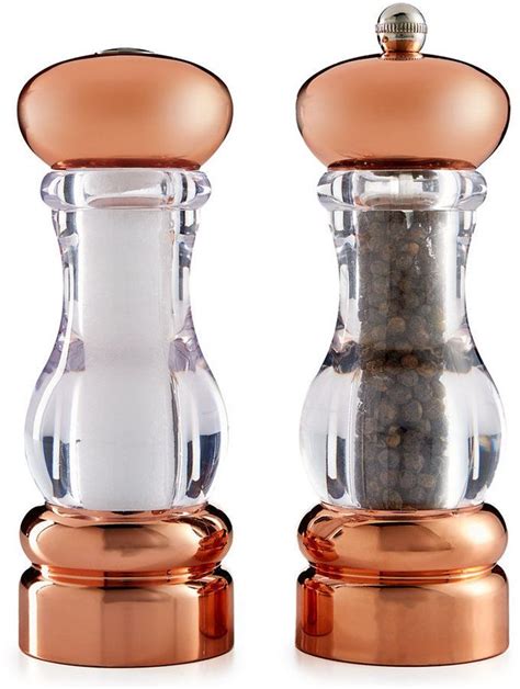 Martha Stewart Collection Copper Plated Salt And Pepper Grinders Created