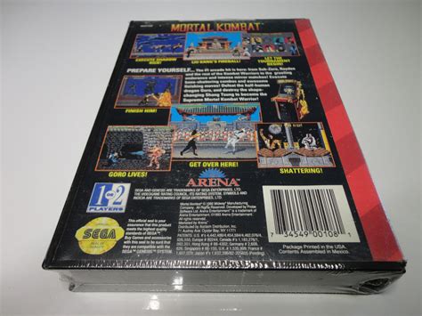 New Factory Sealed Mortal Kombat For Sega Genesis Rare Ebay