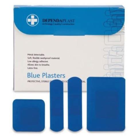 Shop Signs And Labels Blue Detectable Plasters Assorted Pack Of 100