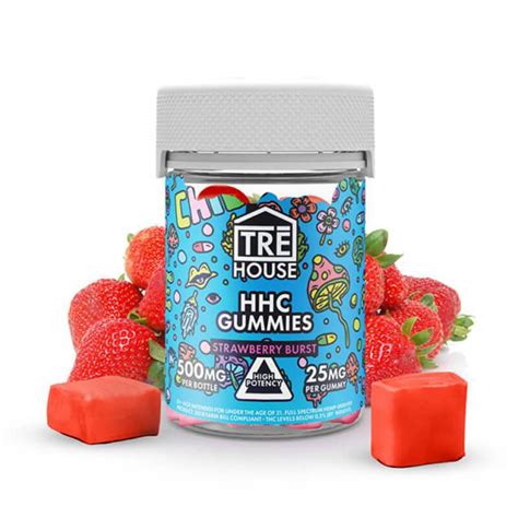 Tre House Hhc Edible High Potency Strawberry Burst Gummies Mg