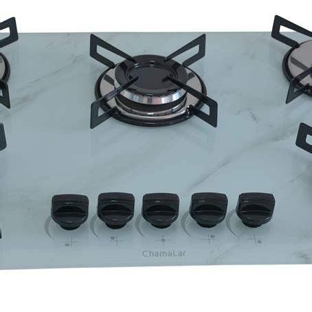 Cooktop Bocas A G S Chamalar Premium Mesa De Vidro Ultra Chama