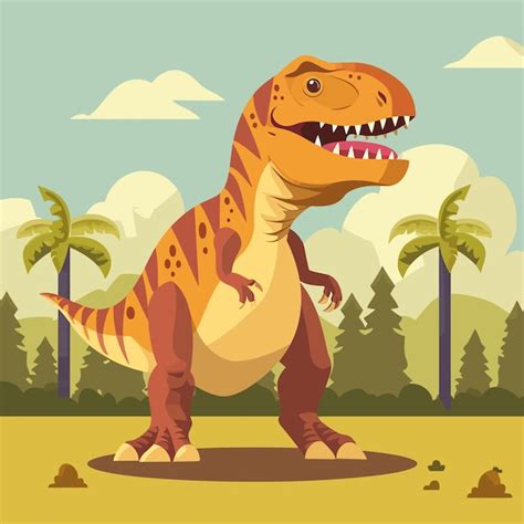 Premium Vector Cartoon Velociraptor