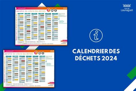 CALENDRIER DE COLLECTE DES DÉCHETS 2024 Ville de Launaguet