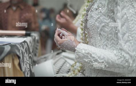 Jakarta Indonesia October 9th 2022 Akad Nikah Also Known As Marriage Moment And Ceremony