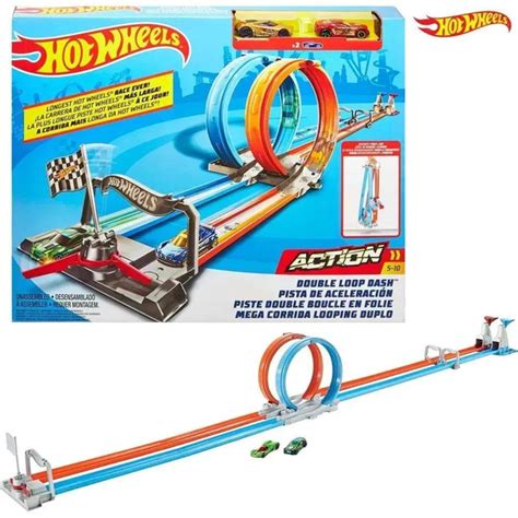 Игровой трек Mattel Hot Wheels Action Двойная петля GFH85 купить с доставкой по выгодным