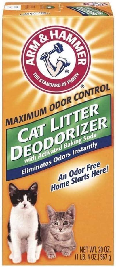 Arm And Hammer Cat Litter Deodorizer With Activated Baking Soda 20 Oz Pack Of 5