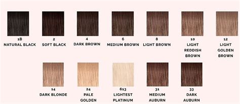 Luxury European Colour Chart The Beautiful Hair Boutique