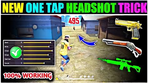 New One Tap Headshot Trick New Headshot Trick New Headshot Setting