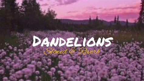 Ruth B Dandelions Slowed And Reverb Youtube