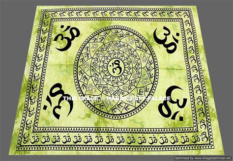 Om Aum Yoga Indian Chakra Tie Dye Hippie India Wall Hanging Tapestry