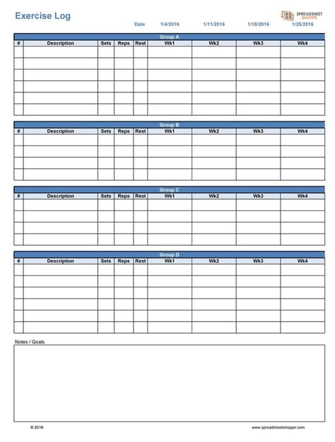 Printable Worksheet Mbf Workout Calendar