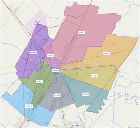 Map of Soc Trang city - Soc Trang - Thong Thai Real