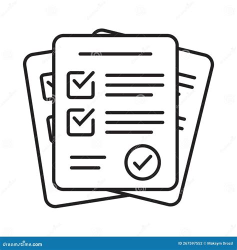 Survey Icon Questionnaire Checklist Form Brief Survey Or Paper Exam