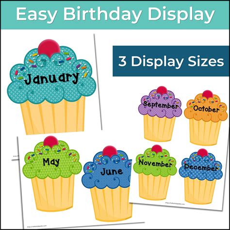 Free Printable Printable Cupcakes For Bulletin Boards Off