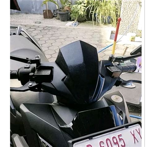 Jual Visor Windshield Vario 160 ABS BLACK Dan CARBON Bahan Tebal Anti