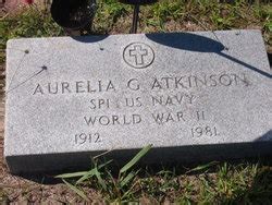 Aurelia Geraldine Atkinson 1912 1981 Mémorial Find a Grave