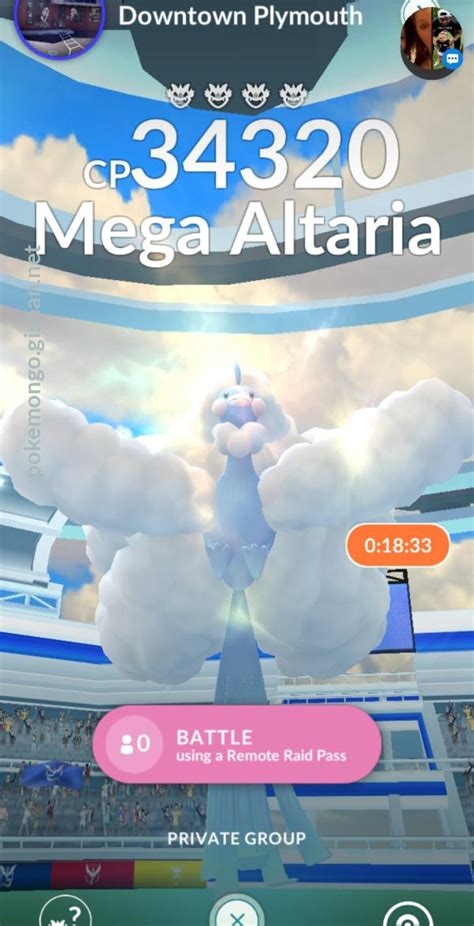 Mega Altaria Raid Boss Pokemon Go