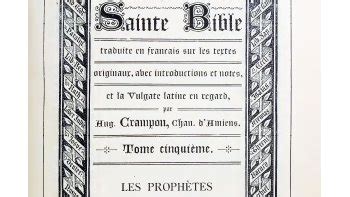 Bibliotheque Catholique on Twitter Abbé Crampon La Sainte Bible