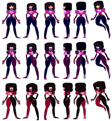 Steven Universe Garnet Model Sheet 1 Renders By Charaviolet On Deviantart