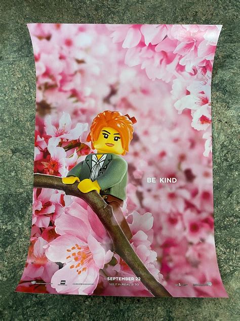 LEGO NINJAGO 11 5 X17 Original Promo Movie Poster 2017 BE KIND