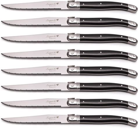 Amazon Laguiole 6 Piece Steak Knife Set With Ivory Acrylic Handles