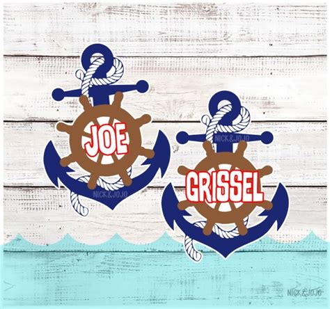 One Personalized Anchor Cruise Door Magnet Etsy