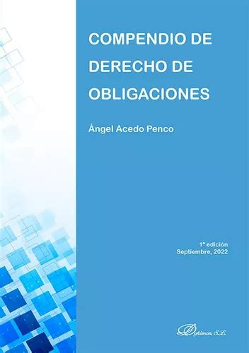 Compendio De Derecho De Obligaciones De Acedo Penco Angel Editorial