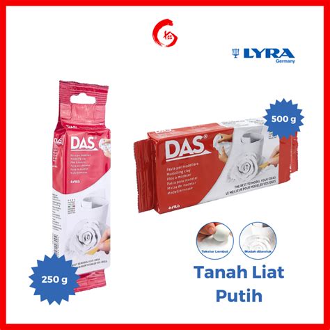 Jual DAS Modelling Air Drying Clay White 250gr 500gr Tanah Liat