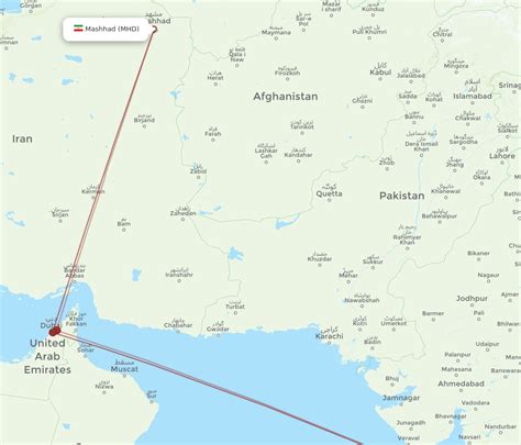 All Flight Routes From Mumbai To Mashad Bom To Mhd Flight Routes