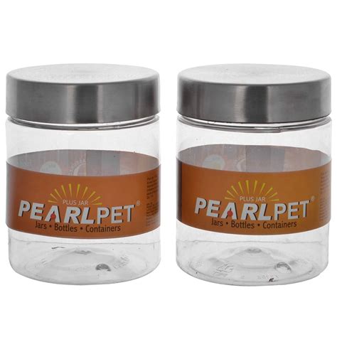 Buy Pearlpet Plastic Storage Jars Transparent Online At Low Prices In