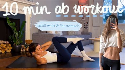 10min Everyday Pilates Ab Workout Small Waist And Flat Stomach Youtube