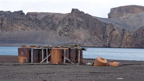 Old Whale Oil Tanks In Antarctica Stock Image Image Of Cold Whaling