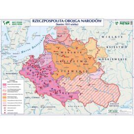 DWUSTRONNA MAPA ŚCIENNA HISTORYCZNA EUROPA NA PRZEŁOMIE XVII XVIII W