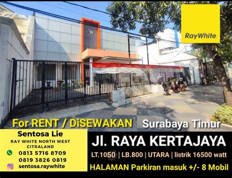 Disewakan Rumah Usaha 1050 M2 Jalan Raya Kertajaya Nol Jalan Raya