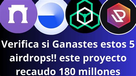 Verifica Si Ganastes Estos 5 Airdrops Y Nuevo Airdrop Que Recaudo 180