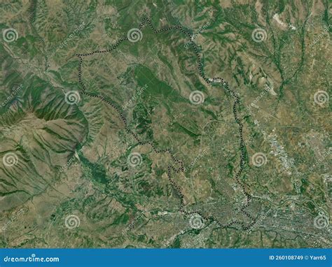 Gjorce Petrov Macedonia High Res Satellite No Legend Stock