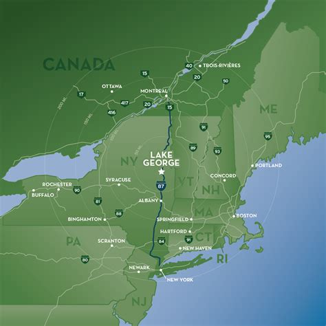 Lake George Area Map