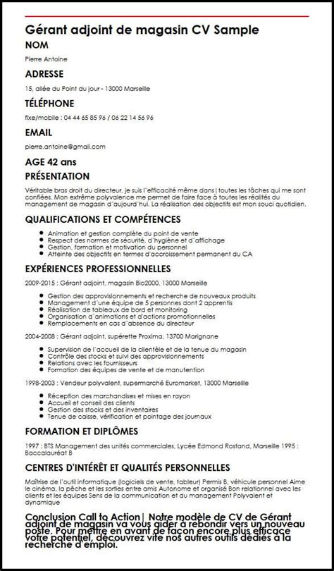 Exemple De Cv Responsable De Boutique Laboite Cv Fr