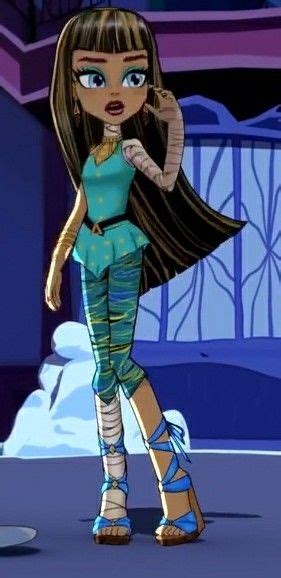 A Cartoon Girl With Long Brown Hair And Blue Shoes Standing In Front Of