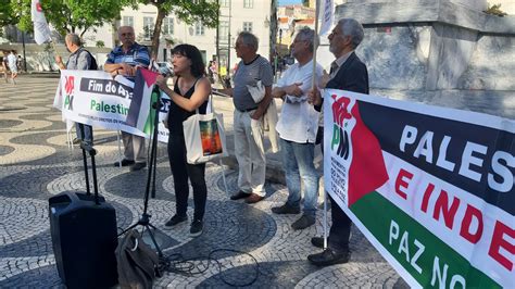 Acto Público Em Lisboa Junta Uma Centena Contra Massacres Israelitas Mppm