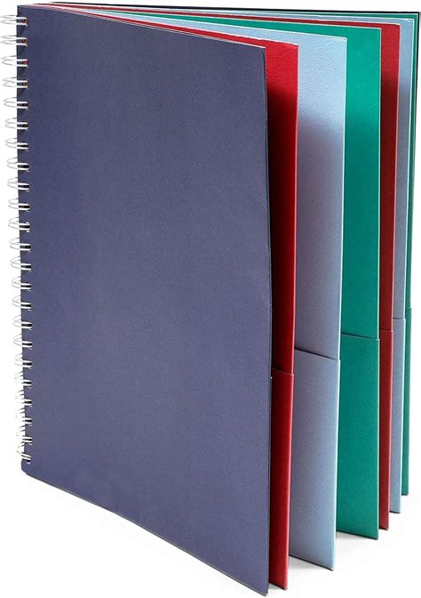 File Organizers With Pockets Spiral Bound Folders 95 X