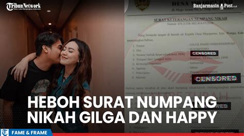 Surat Numpang Nikah Happy Asmara Dan Gilga Sahid Viral Dikeluarkan Kua